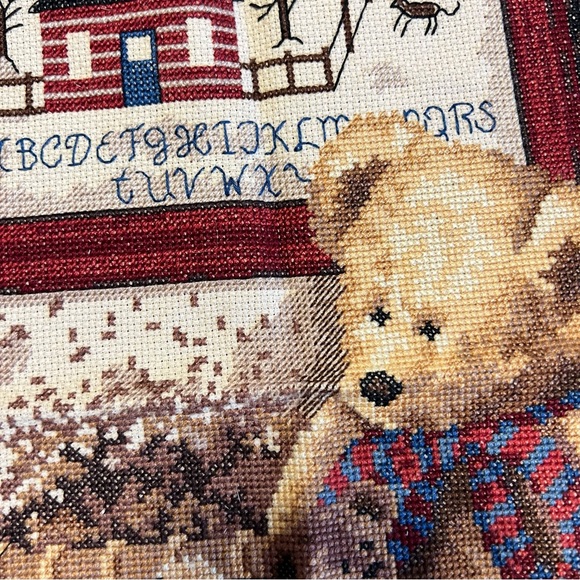 Counted Cross-Stitch Teddy Bear Sampler - Picture 2 of 8